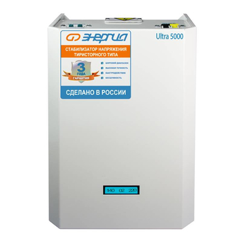 Однофазный стабилизатор напряжения Энергия Ultra 5000 - Стабилизаторы напряжения - Бытовые стабилизаторы напряжения для квартиры - Магазин электрооборудования Проф-Электрик